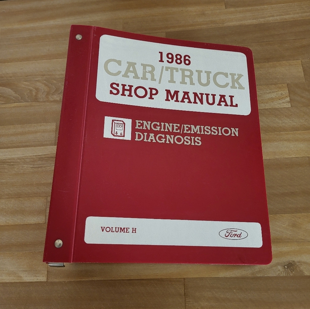 1986 Ford Car/Truck Shop Manual Engine Emission Diagnosis Volume H + DIESEL OEM